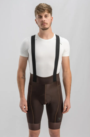 Bretelle Ciclismo Masculino Traning  Free Force - Marron