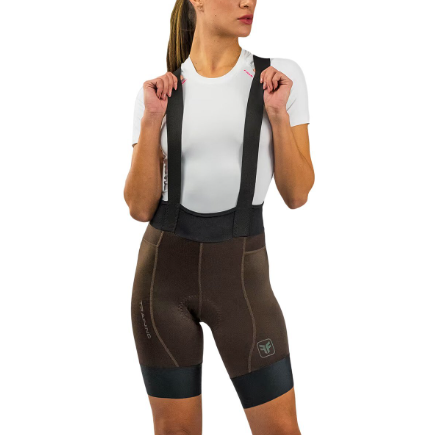 Bretelle Ciclismo Feminino Traning  Free Force - Marron