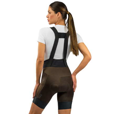 Bretelle Ciclismo Feminino Traning  Free Force - Marron