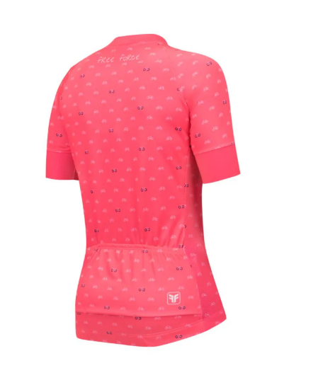Camisa Ciclismo Feminina Sport Cycles Coral - Free Force