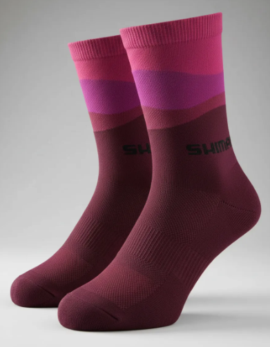Meia de Ciclismo Shimano Performance - Roxo Rosa