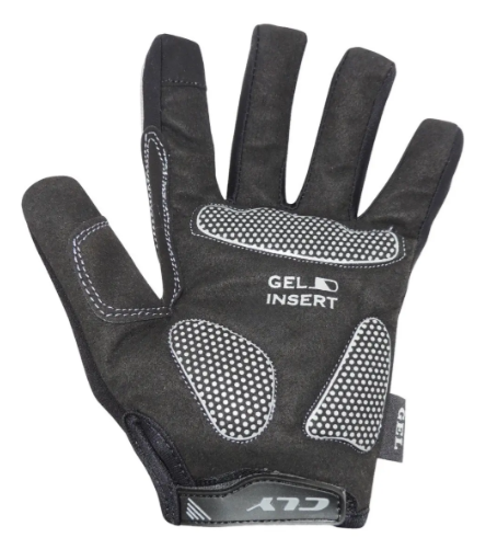 Luva Cly Dedo Longo - Preto-cinza