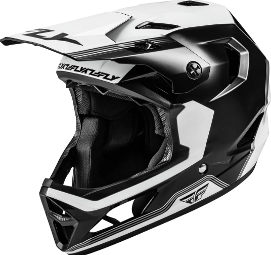 Capacete Fly Racing Rayce Full-face - Branco Preto
