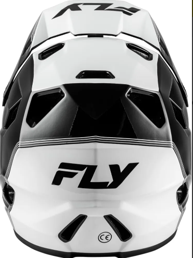 Capacete Fly Racing Rayce Full-face - Branco Preto
