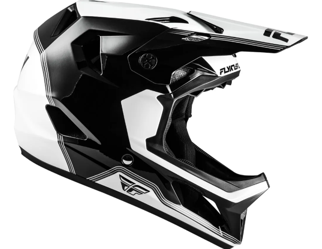Capacete Fly Racing Rayce Full-face - Branco Preto
