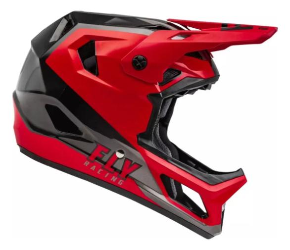 Capacete Fly Racing Rayce Full-face - Vermelho Preto