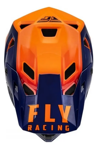 Capacete Fly Racing Rayce Full-face - Laranja Azul