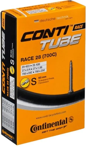 Câmara Ar Continental Race 28 Aro 700 X 18 - 25 Presta 60mm