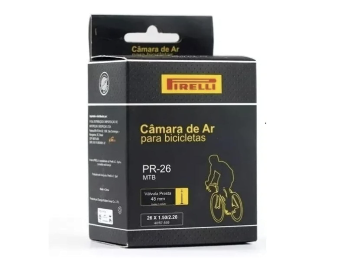 Câmara Pirelli PR-26 26x1.50/2.20 Válvula Presta 48mm