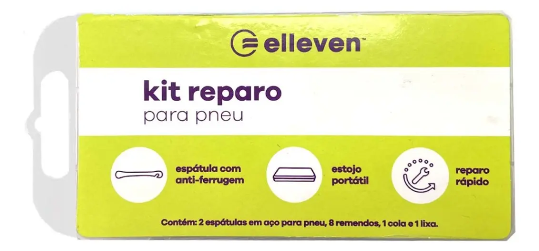 Kit Reparo Rápido Remendo Pneu Bicicleta Com 2 Espátulas Aço