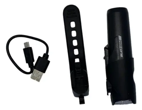 Farol Bike High One 800 Lumens Led Recarregável Usb 5 funções