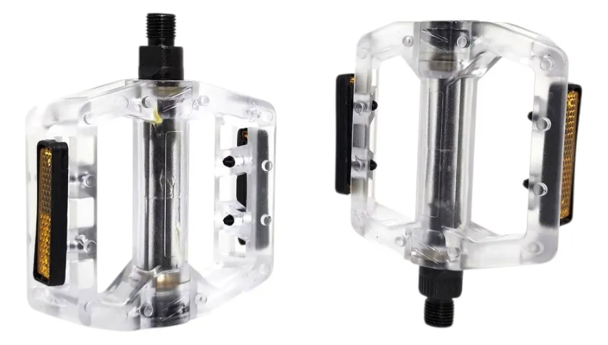 Pedal Plataforma 9/16 Acrílico - Transparente