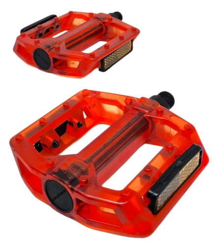 Pedal Plataforma 9/16 Acrílico - Vermelho