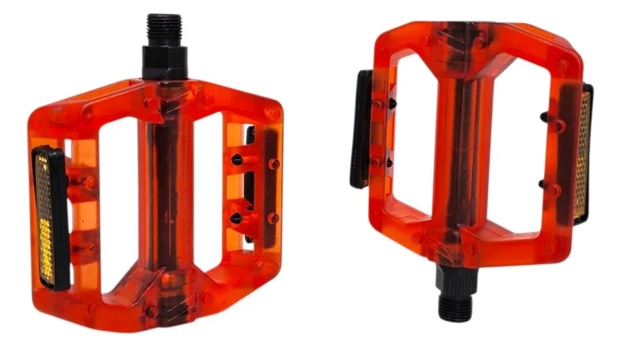 Pedal Plataforma 9/16 Acrílico - Vermelho