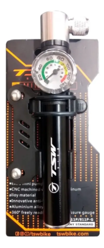 Mini Bomba De Ar Tsw Com Manômetro