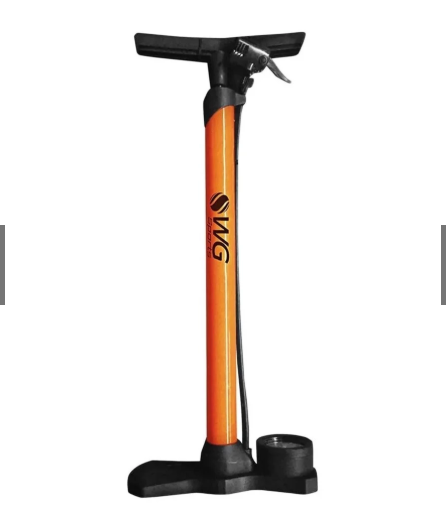 Bomba De Ar Bike Oficina Wg Sports Aço -160 Psi, C/manômetro