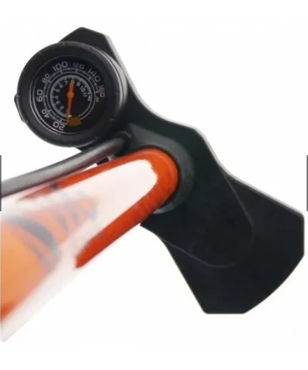 Bomba De Ar Bike Oficina Wg Sports Aço -160 Psi, C/manômetro