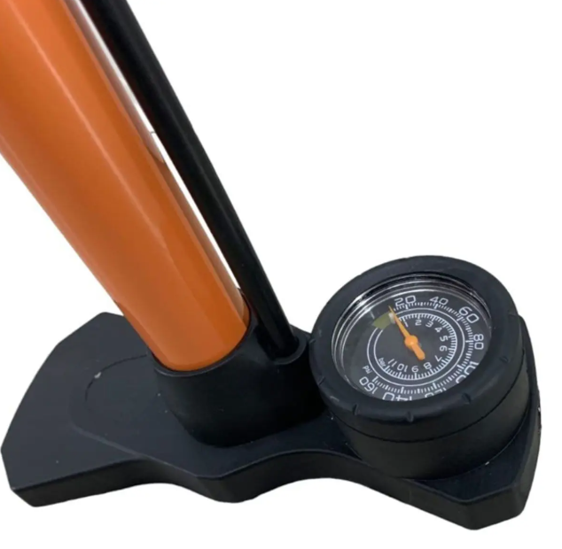 Bomba De Ar Bike Oficina Wg Sports Aço -160 Psi, C/manômetro