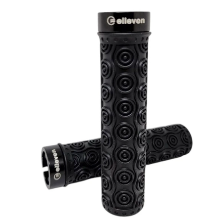 Manopla de Bicicleta Elleven Silicone - Preto